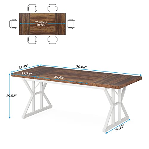 Tribesigns Farmhouse Dining Table for 6 People
Tribesigns Rectangular Wood Dining Table for Family
Tribesigns Rustic Kit
