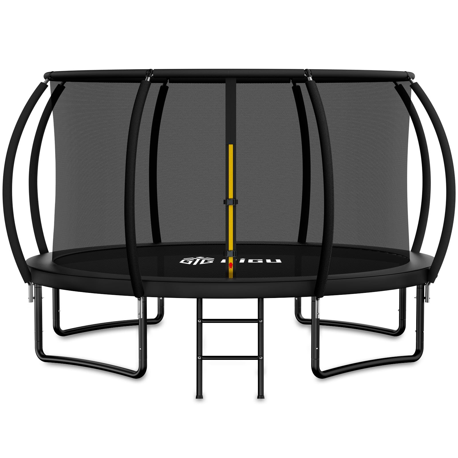 Gigu 10FT 12FT 14FT Recreational Trampolines for Kids and Adults Outdoor with Enclosure Net and Ladder ASTMEM Approved A